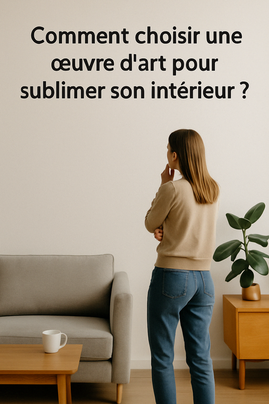 Conseils pour bien choisir une œuvre d’art et créer un espace qui vous ressemble. Style, couleurs, formats : on vous guide pas à pas.