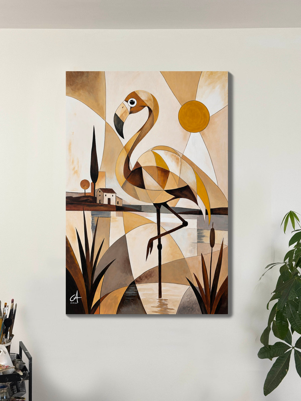 L'Élégant des Marais 116 × 81 cm