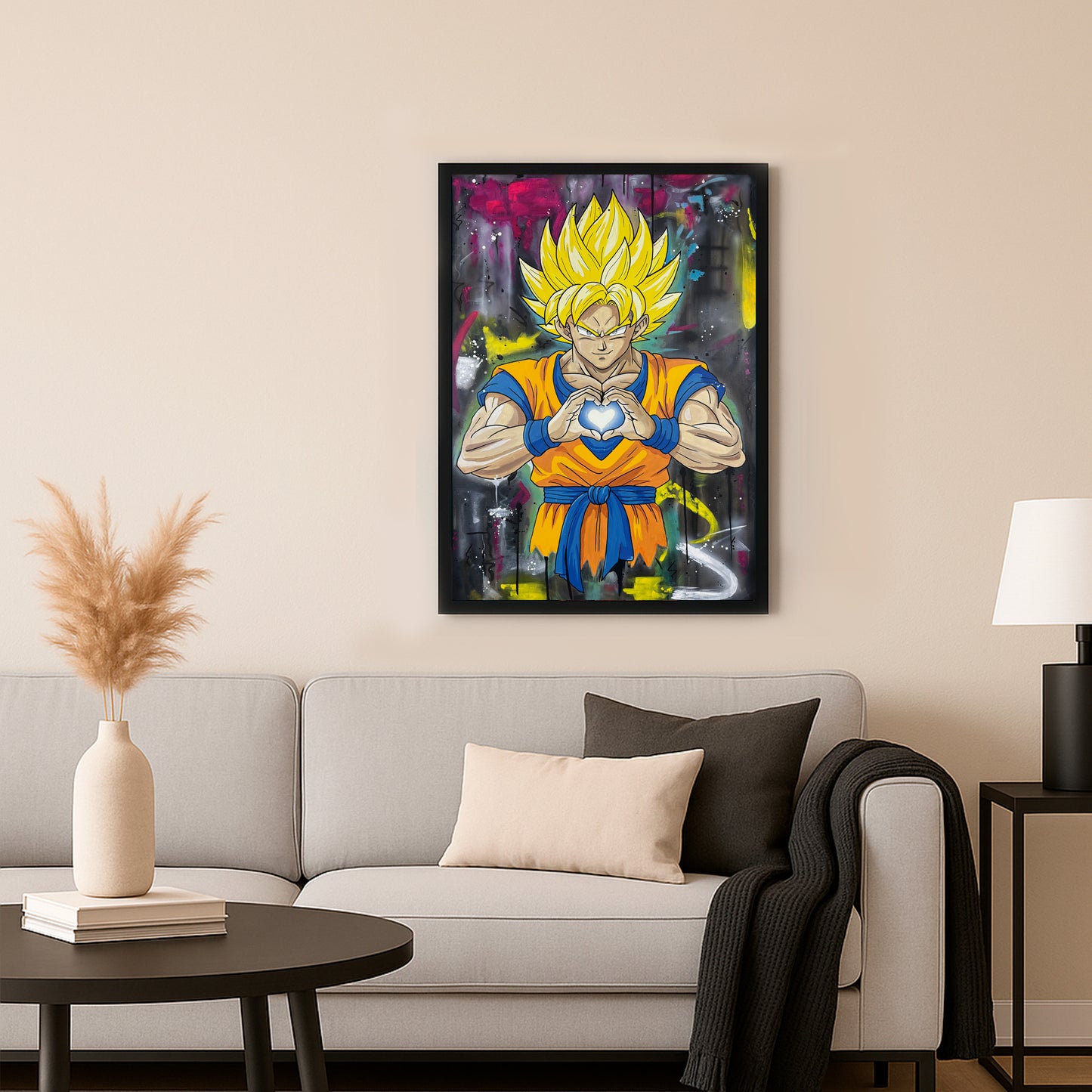 Super Saiyan Urban Street 70 x 50cm