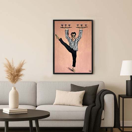 El camarero parisino 70 × 50 cm (copia)