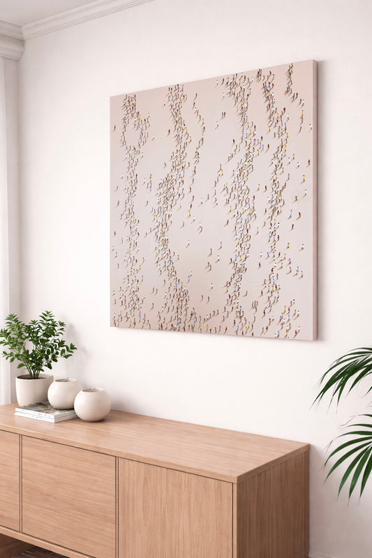 La Société en Mouvement 100 × 80 cm