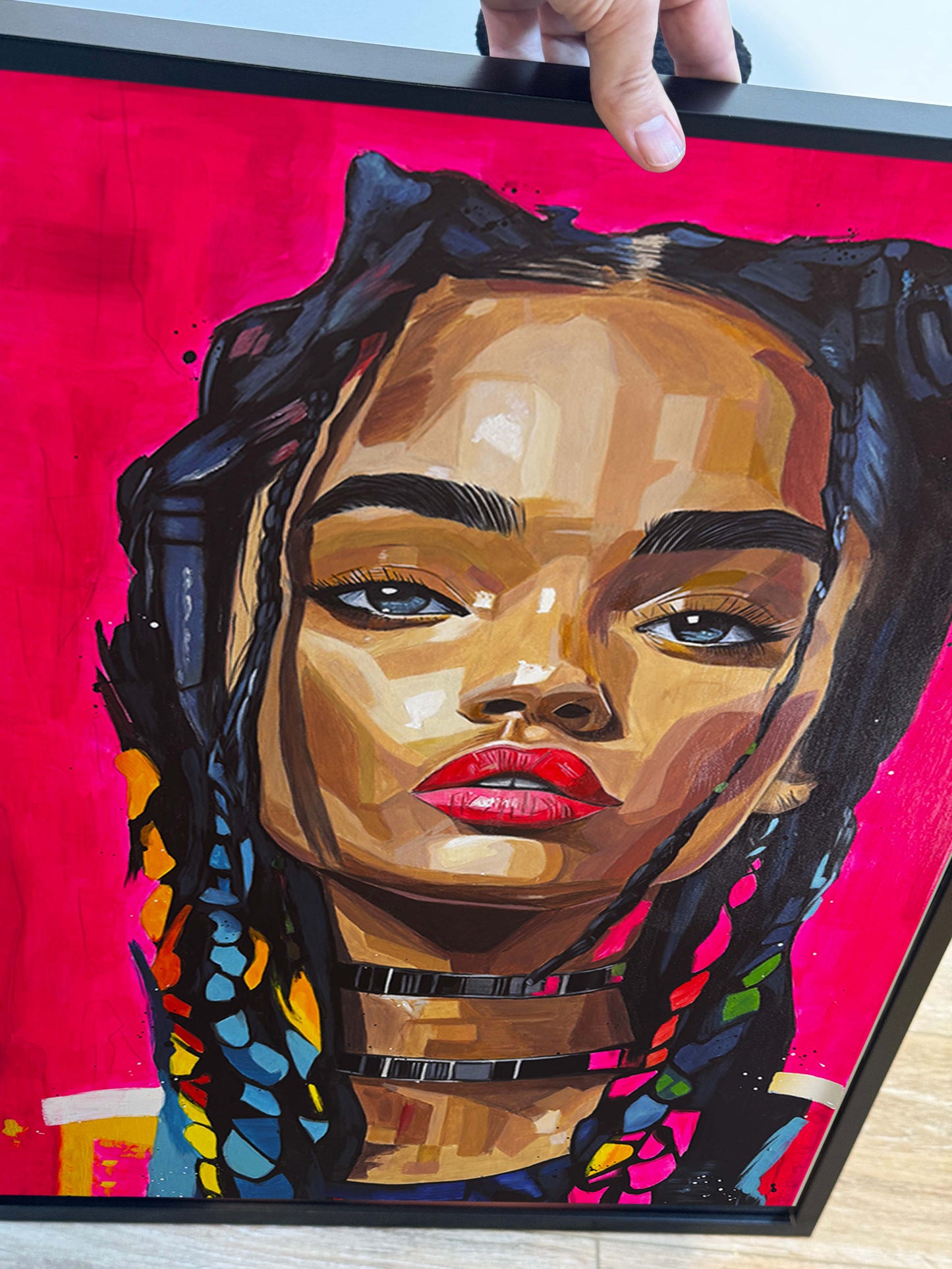 Portrait Néon 70 x 50 cm