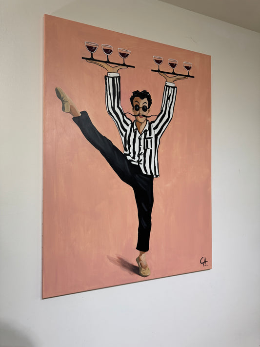 Le Serveur Parisien 130 x 99 cm