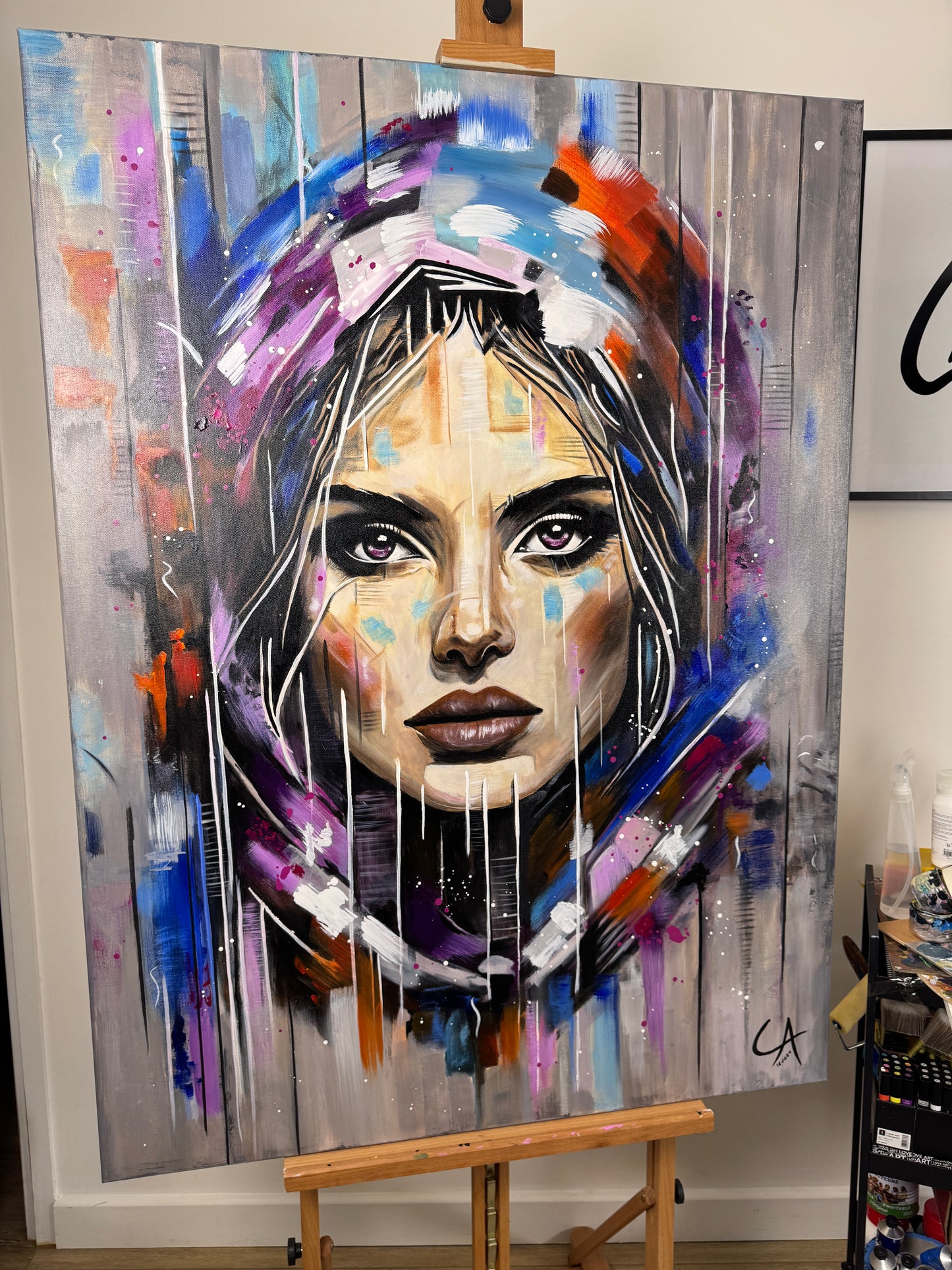 Portrait femme 100 x 130 cm
