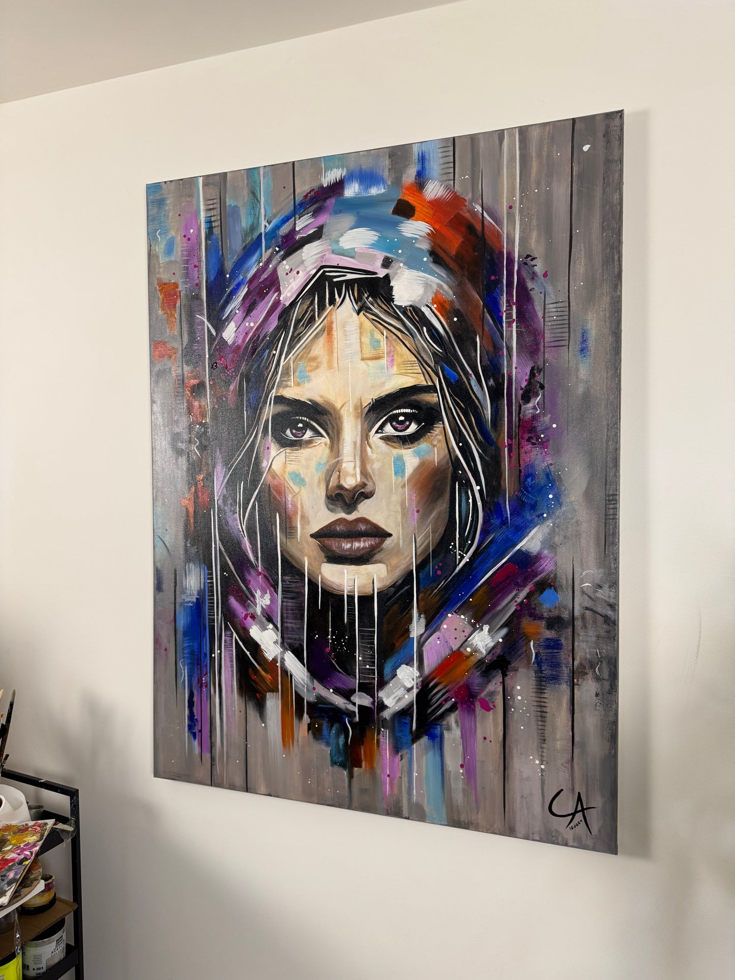 Portrait femme 100 x 130 cm