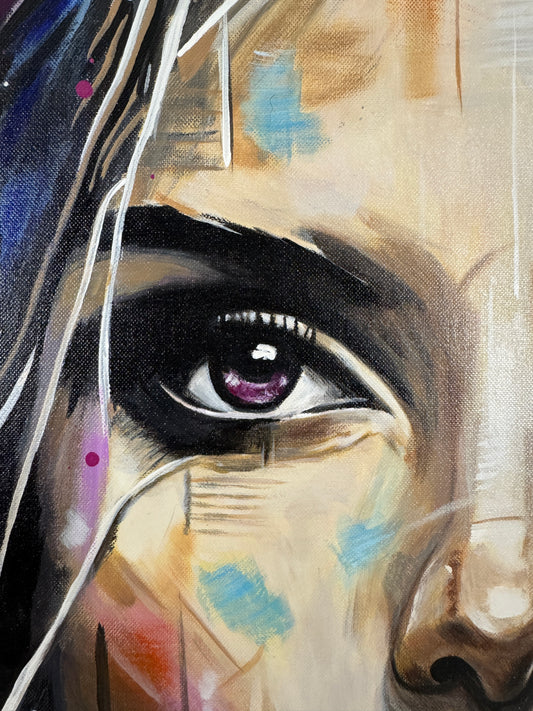 Portrait femme 100 x 130 cm