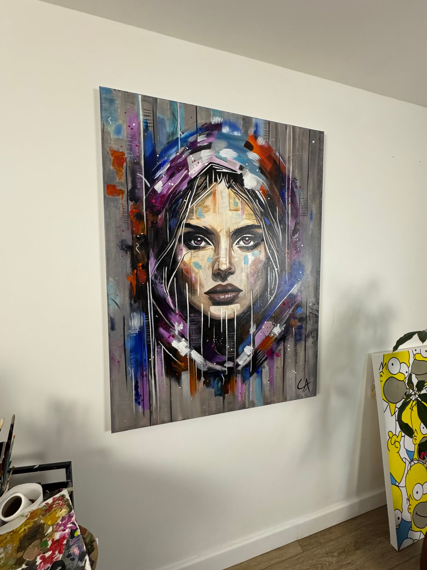 Portrait femme 100 x 130 cm