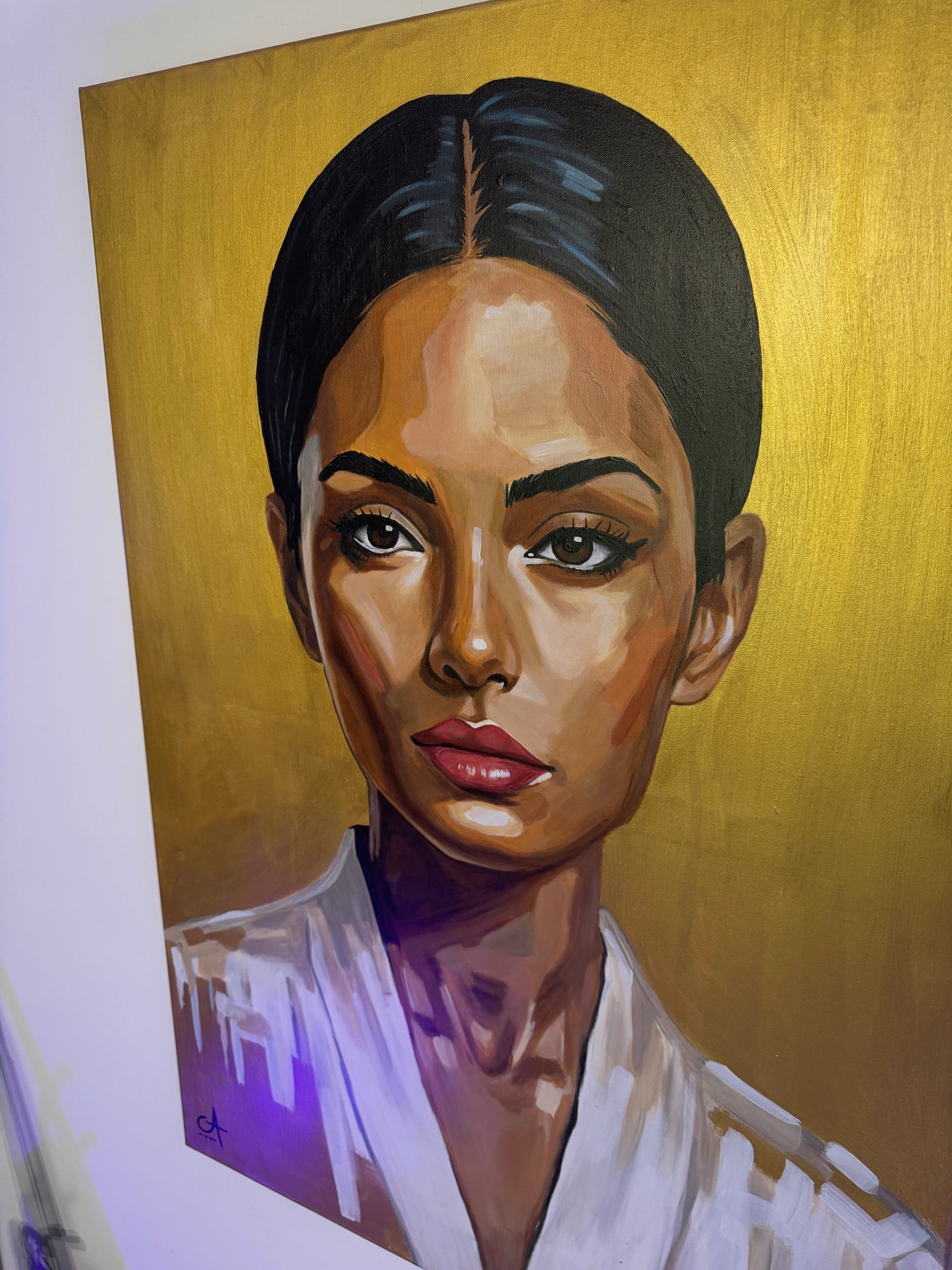 Élégance Dorée 116 × 81 cm