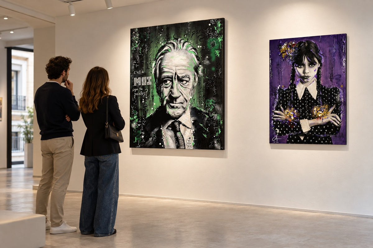 Robert de Niro y Le Paradoxe du Silence con visitantes — escena ilustrativa