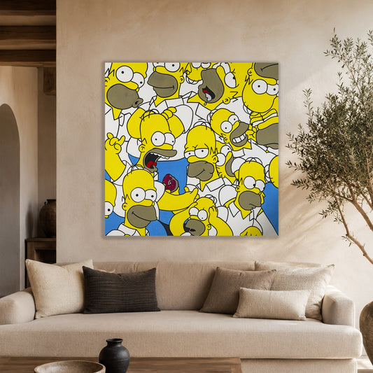 Peinture originale — Homers 100 x 100 cm — Calbarracin — présentation B