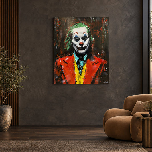 Peinture originale — The Joker 100 x 80 cm — Calbarracin — présentation B