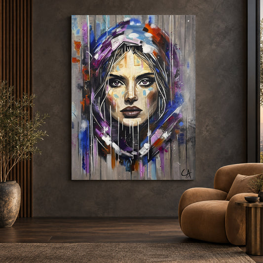 Portrait femme 100 x 130 cm