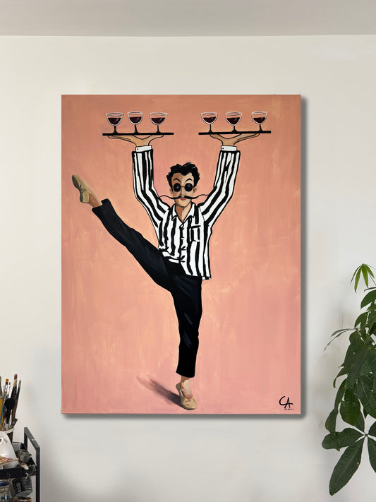 Le Serveur Parisien 130 x 99 cm