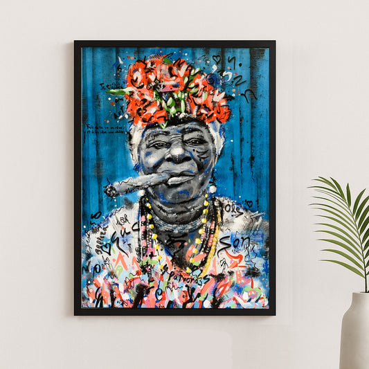 Cuba Azul 70 x 50 cm