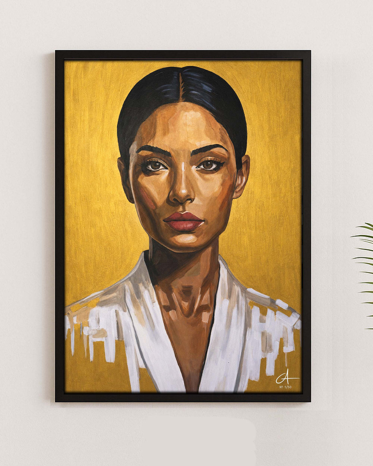 Neon Portrait 70 x 50 cm