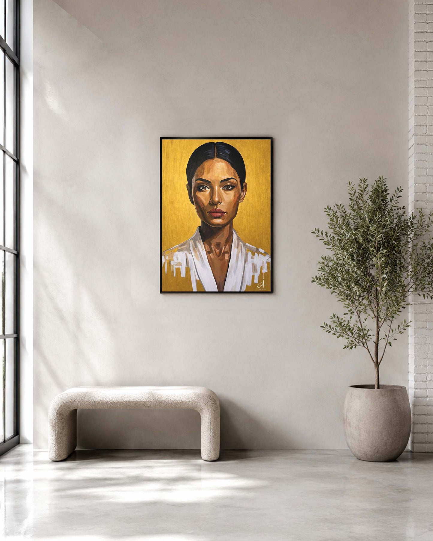 Neon Portrait 70 x 50 cm