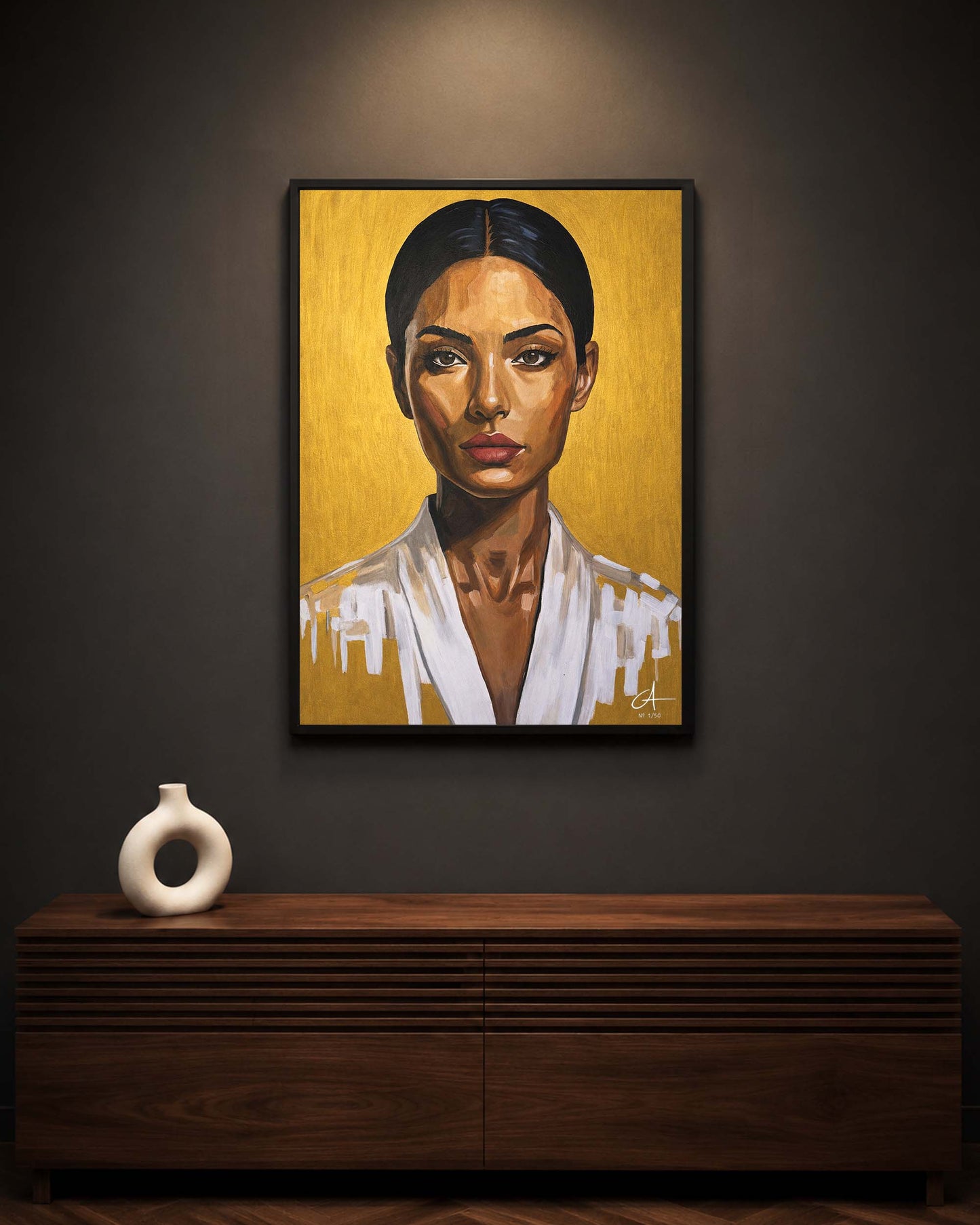 Neon Portrait 70 x 50 cm