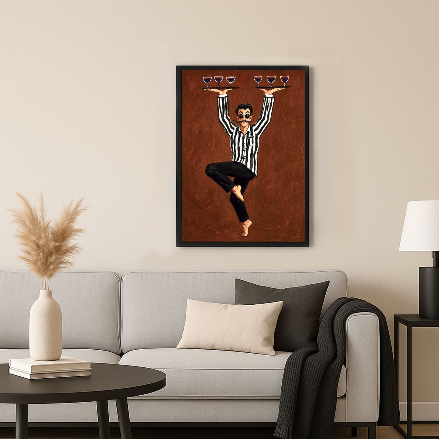 Le Serveur Parisien 2 / 70 × 50 cm