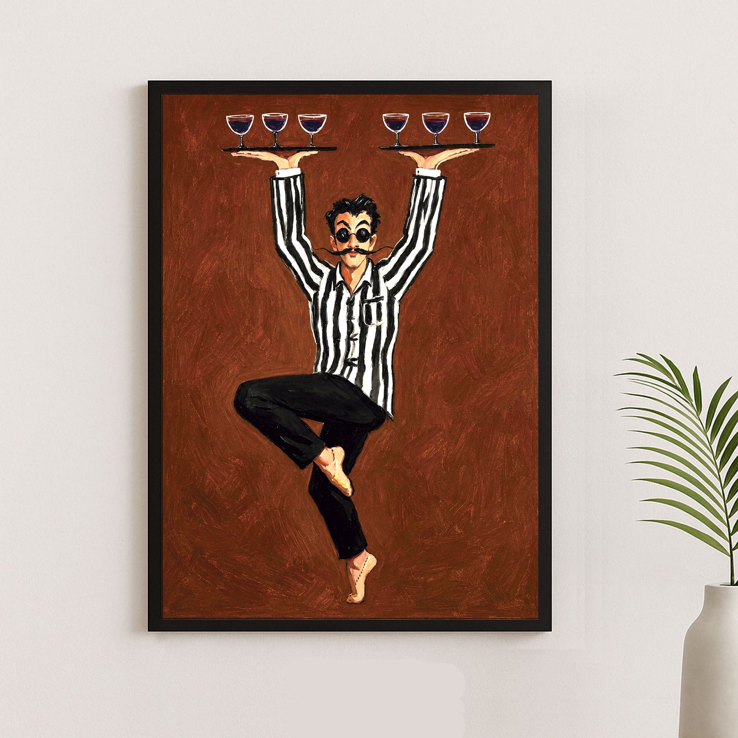 Le Serveur Parisien 2 / 70 × 50 cm