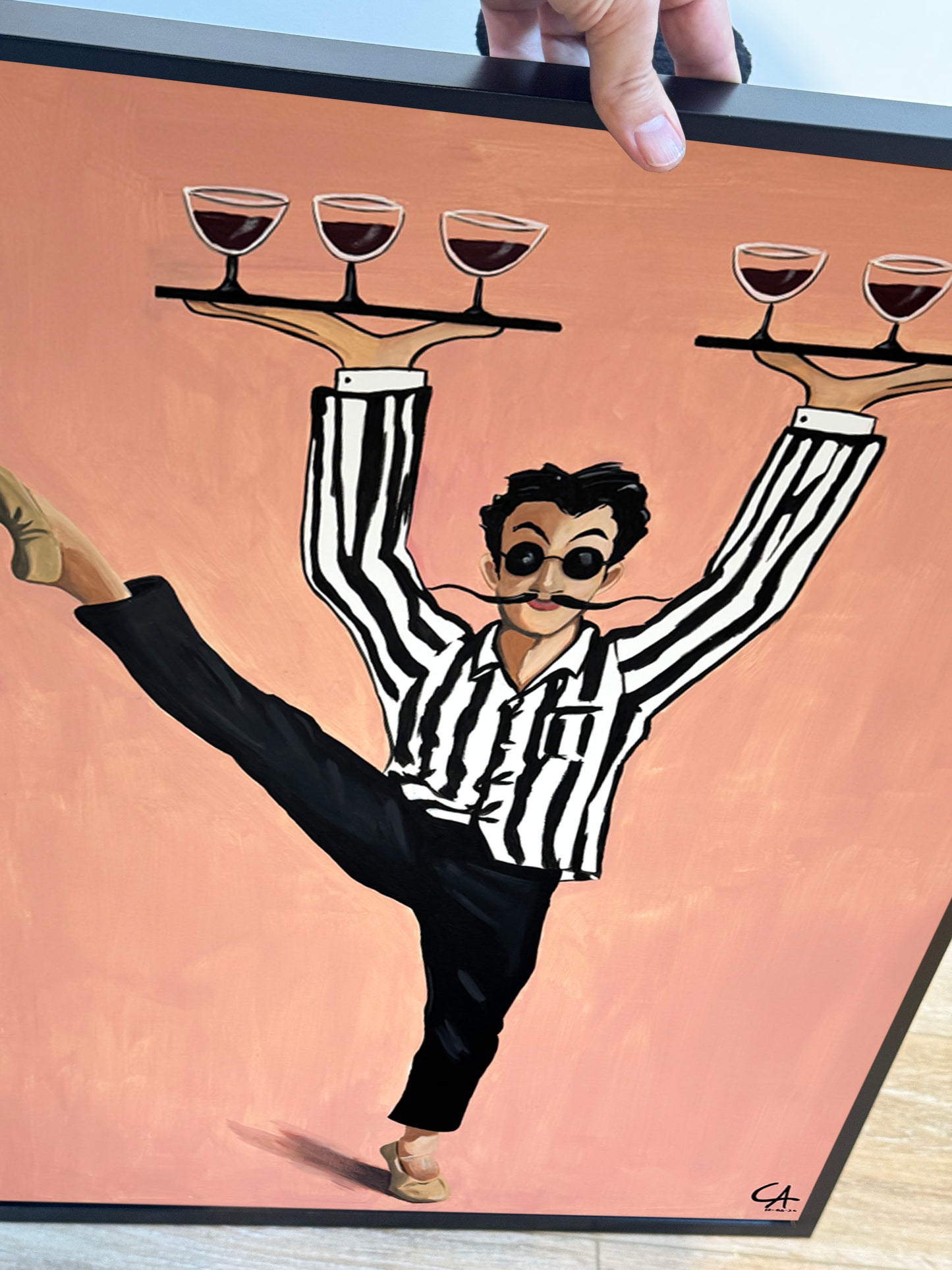 Le Serveur Parisien  70 × 50 cm