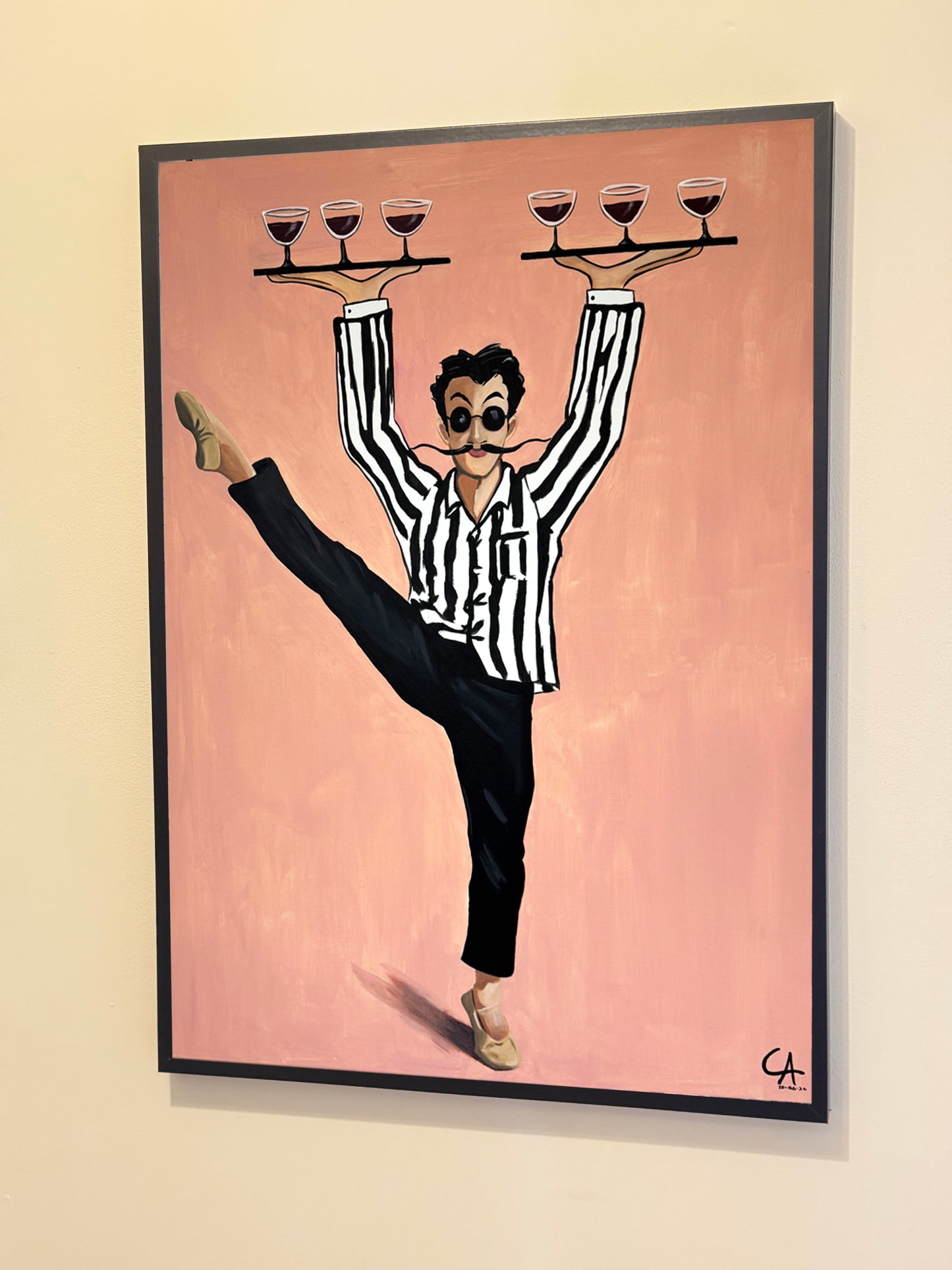Le Serveur Parisien  70 × 50 cm