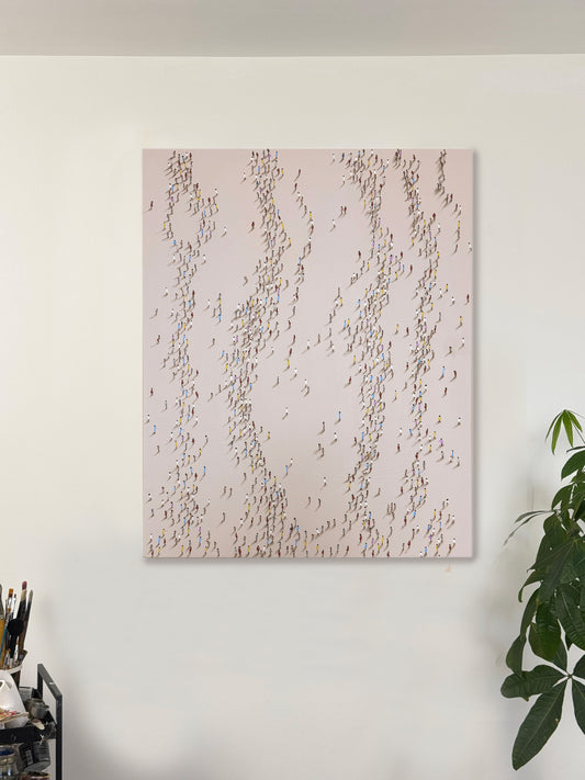 La Société en Mouvement 100 × 80 cm