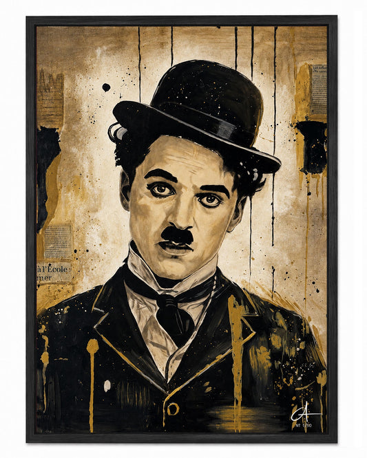 Portrait Chaplin 70 x 50 cm