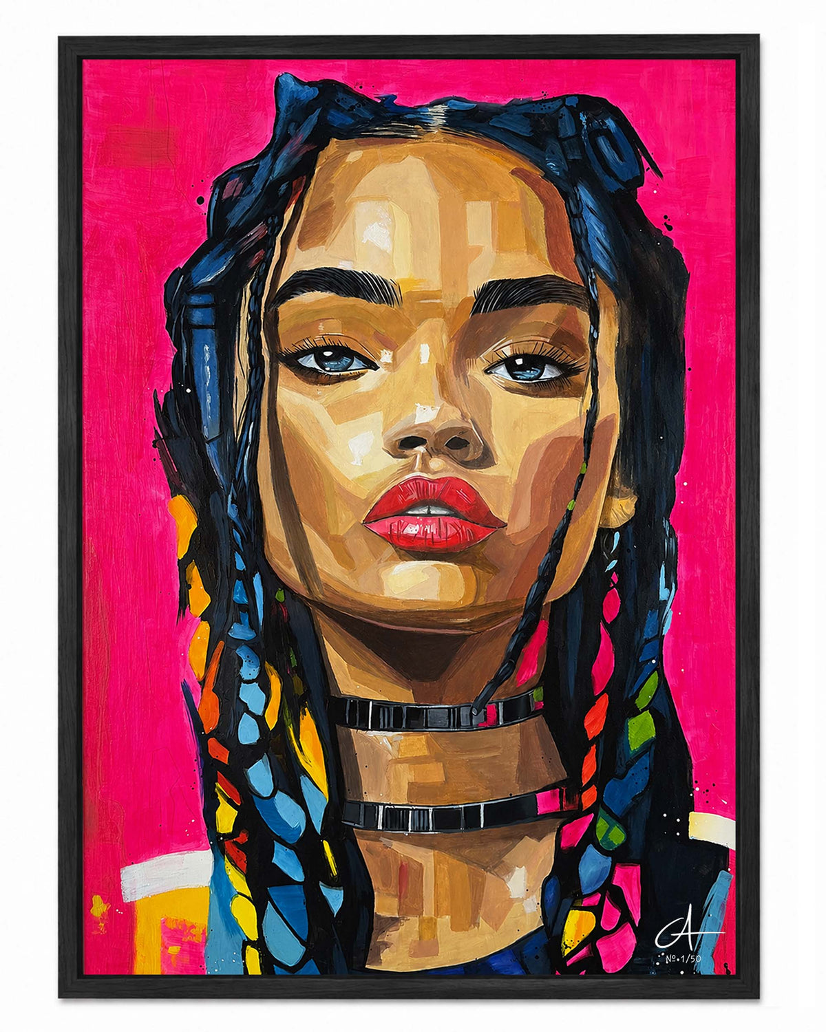 Portrait Néon 70 x 50 cm