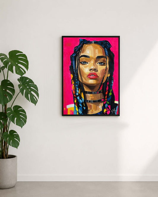 Portrait Néon 70 x 50 cm