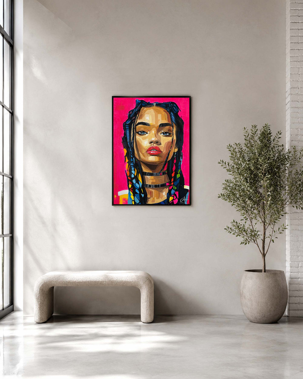 Portrait Néon 70 x 50 cm