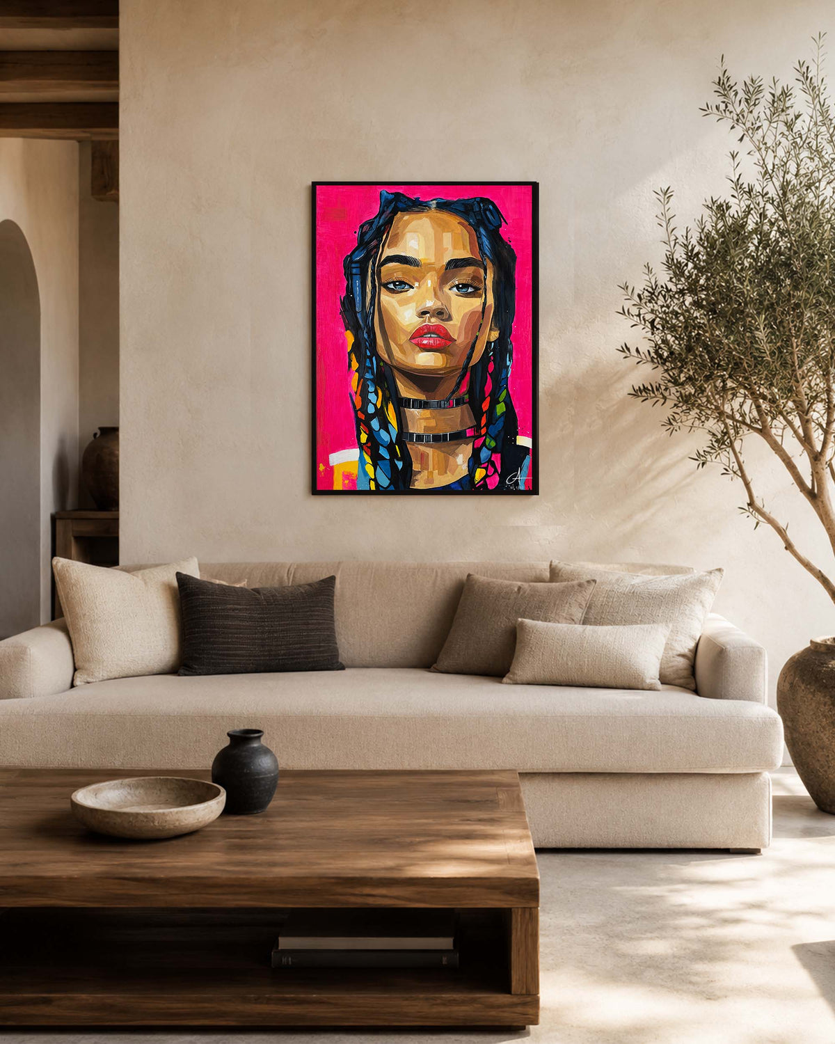 Portrait Néon 70 x 50 cm