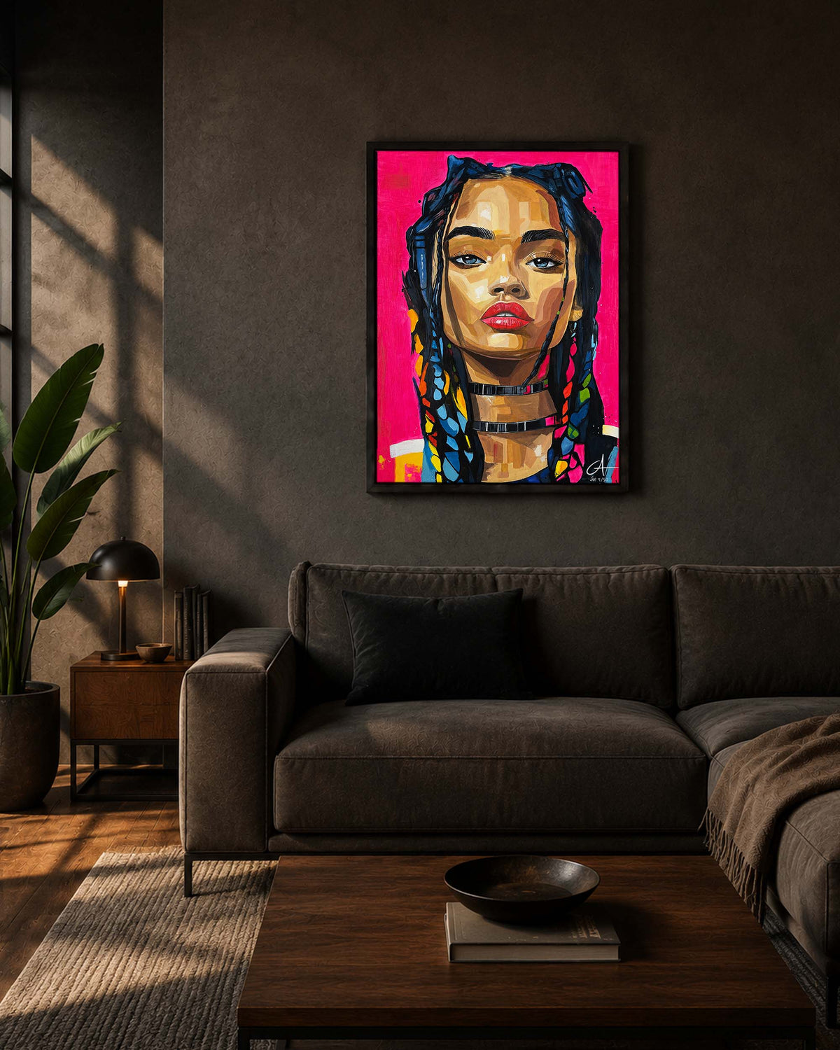 Portrait Néon 70 x 50 cm