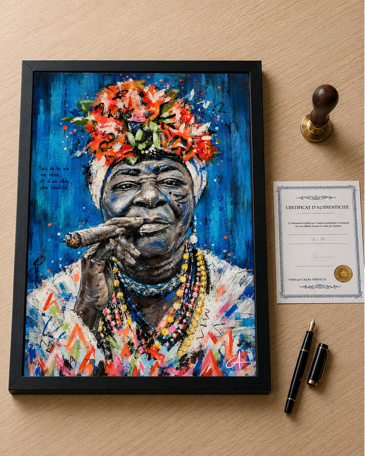 Cuba Azul 70 x 50 cm