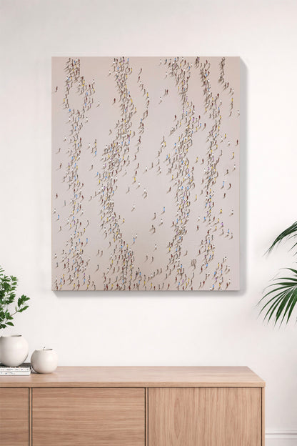 La Société en Mouvement 100 × 80 cm (VENDU)