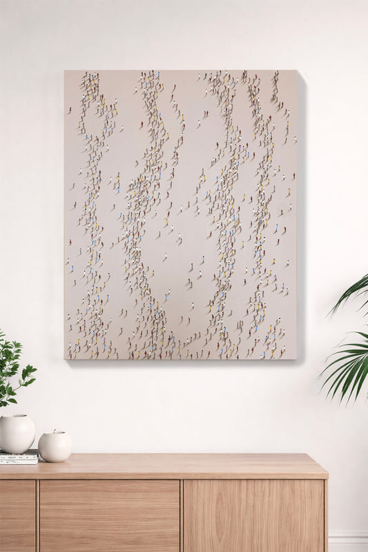 La Société en Mouvement 100 × 80 cm