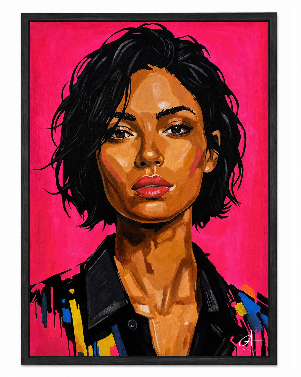 Neon Portrait 70 x 50 cm