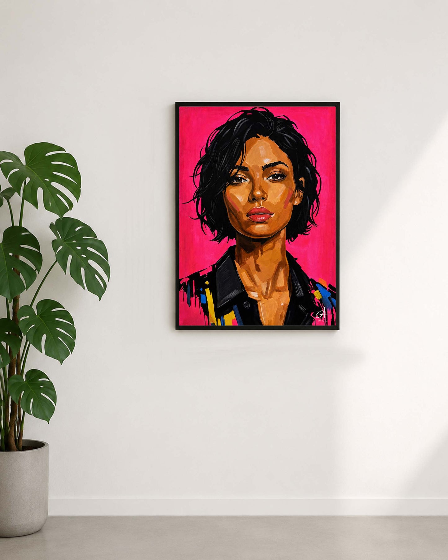 Neon Portrait 70 x 50 cm