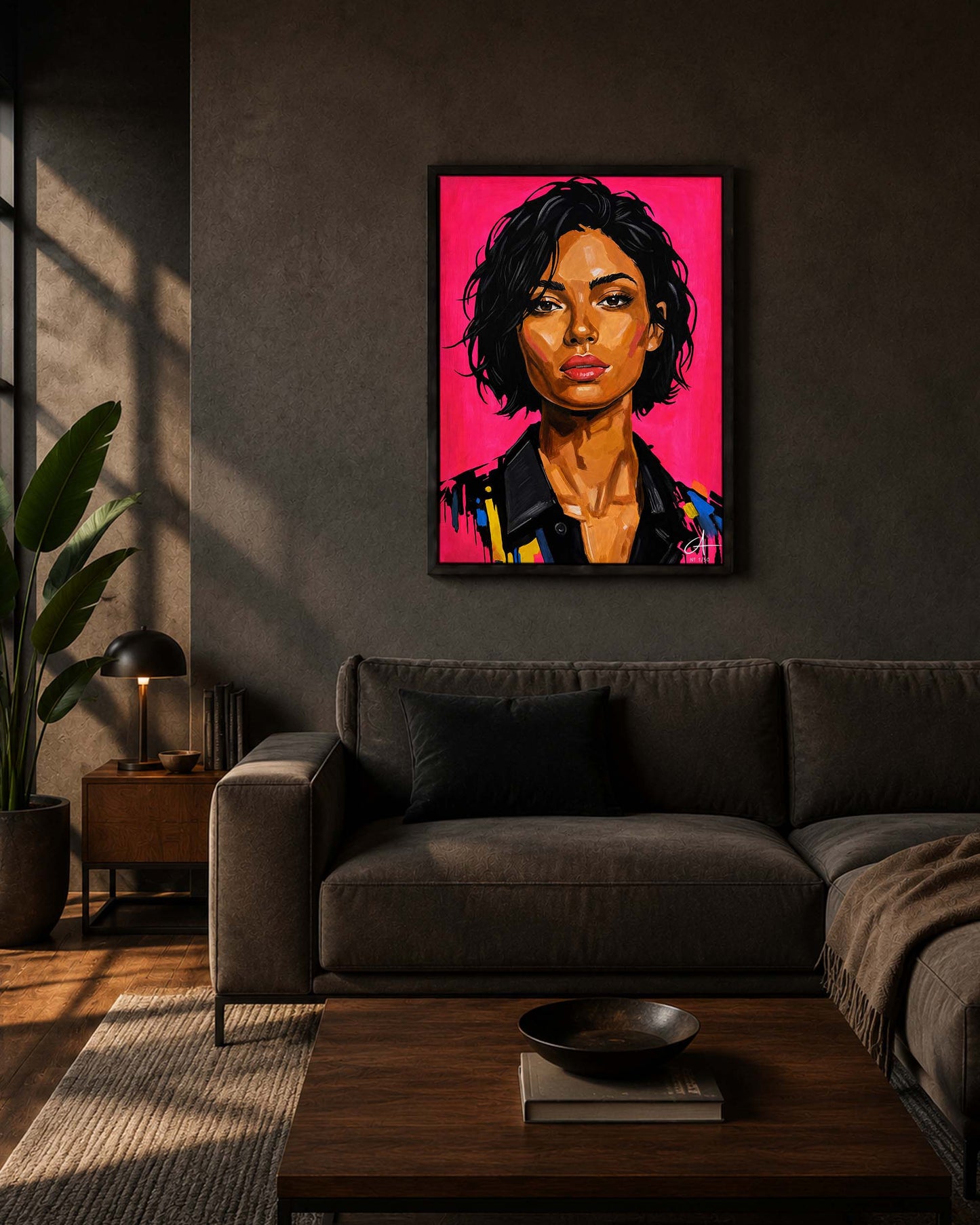 Neon Portrait 70 x 50 cm