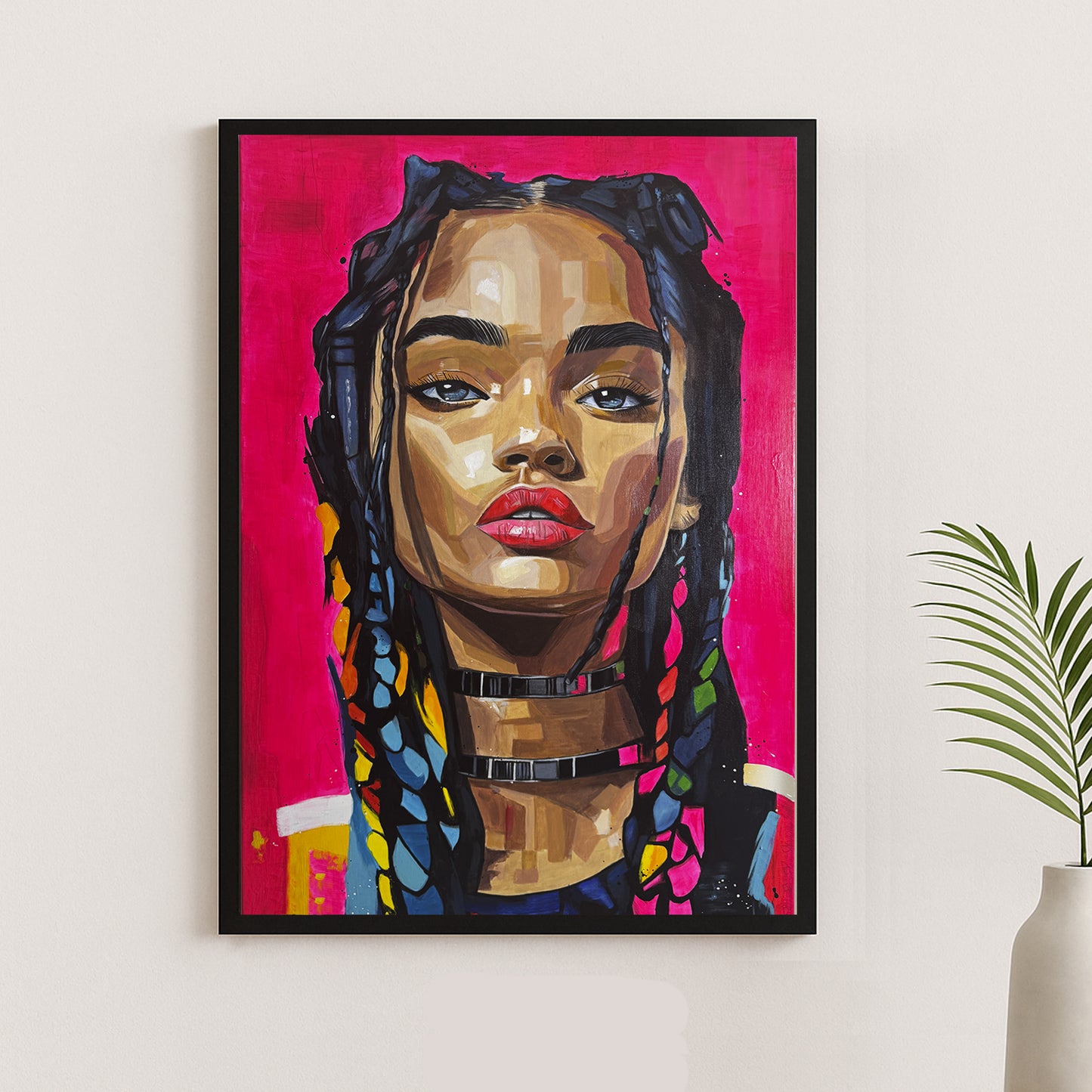 Portrait Néon 70 x 50 cm