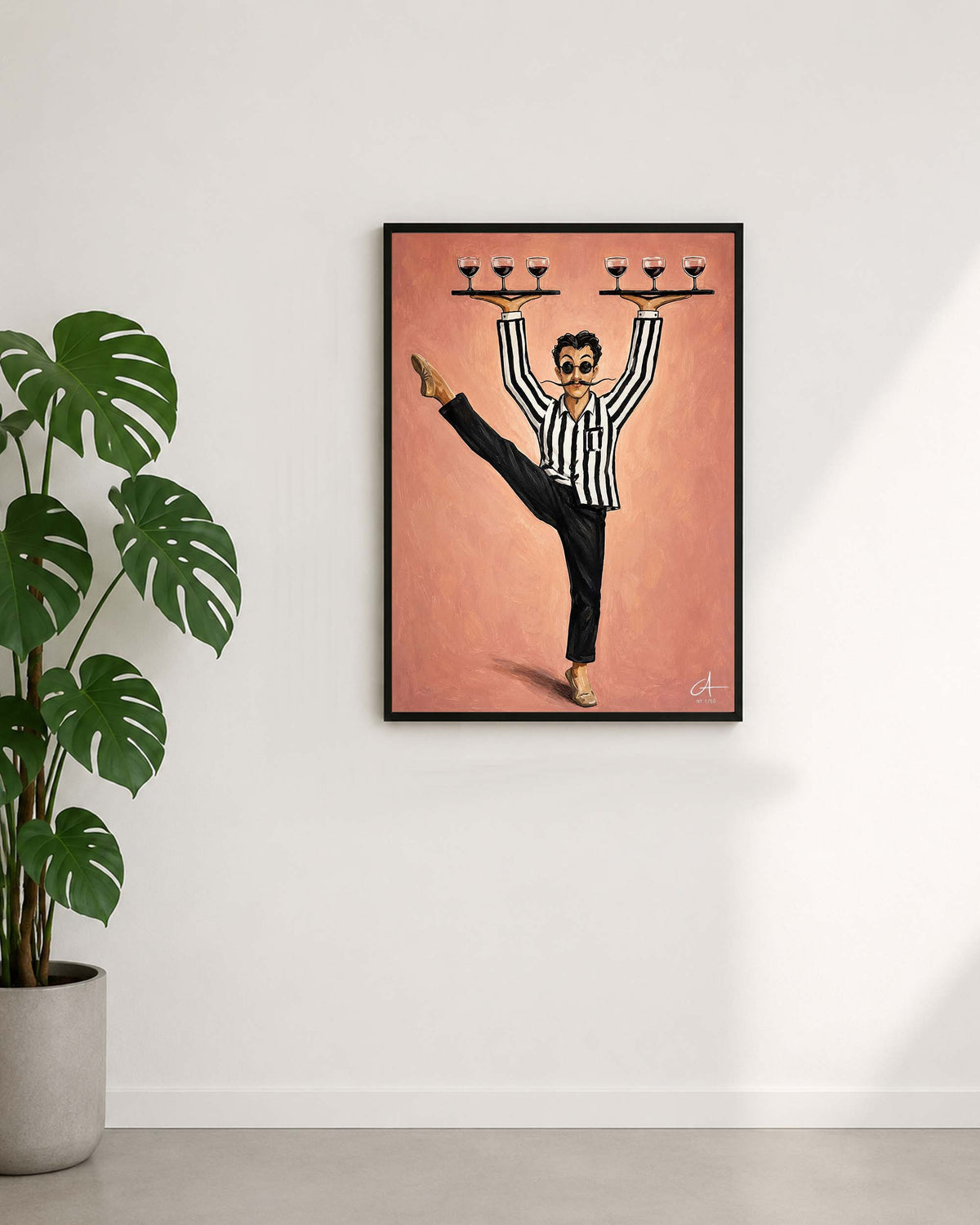 Le Serveur Parisien  70 × 50 cm
