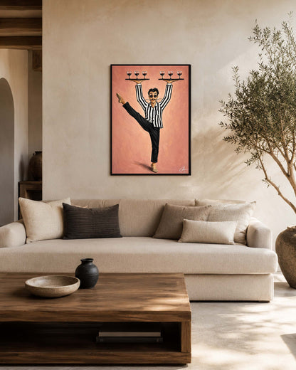 Le Serveur Parisien  70 × 50 cm