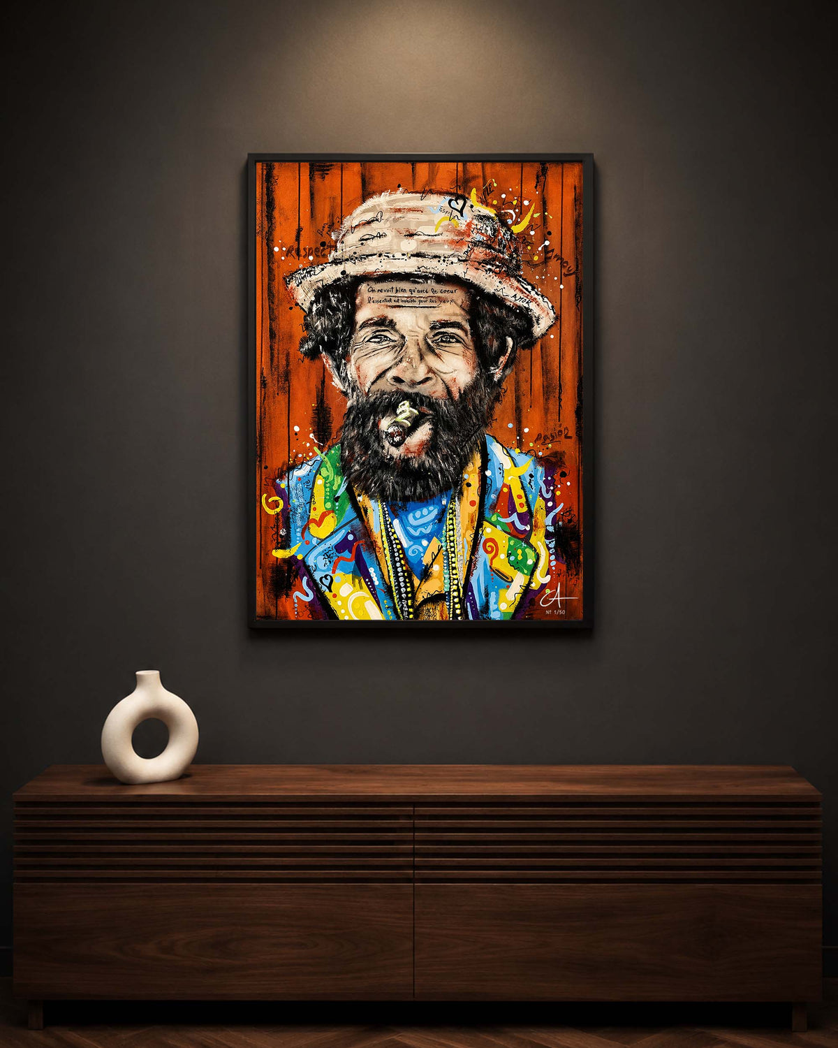 Cubano Rouge 70 x 50 cm