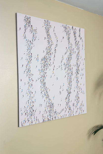 La Société en Mouvement 100 × 80 cm (VENDU)