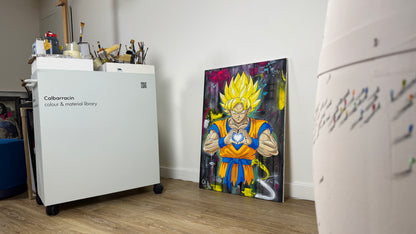 Super Saiyan Urban Street 100 x 73cm