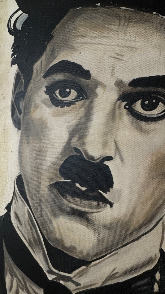 Portrait Chaplin 80 x 80 cm