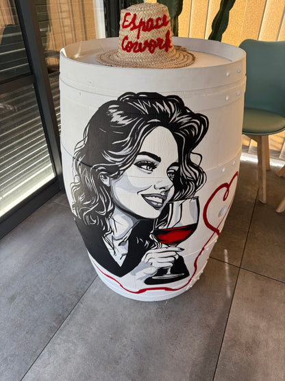 The Art of Encounter - Painted Barrel