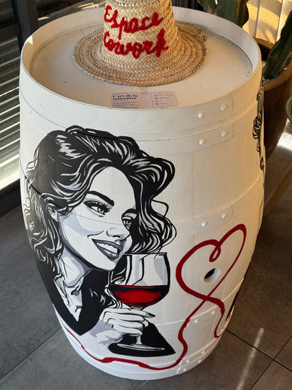 The Art of Encounter - Painted Barrel