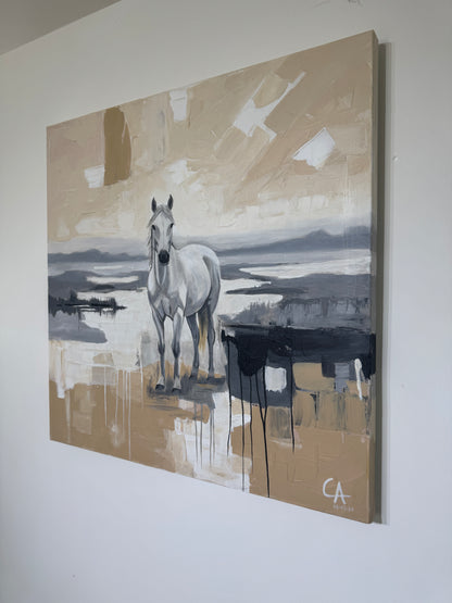 L’Âme Blanche de Camargue 80 x 80 cm