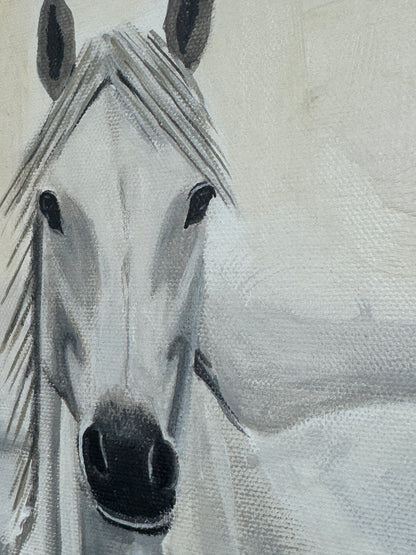 L’Âme Blanche de Camargue 80 x 80 cm