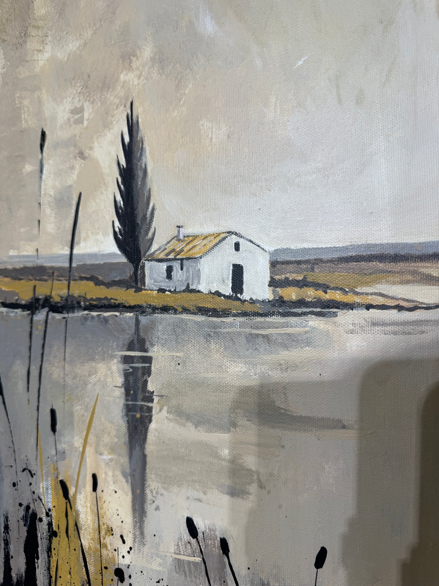 Le Gardien des Marais 80 x 80 cm
